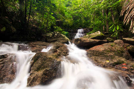 Beautiful nature of Kathu Waterfall at Phuket .の写真素材