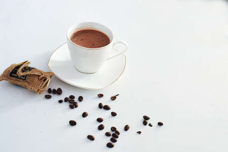 Chocolate mix coffee bin arabica mugの写真素材