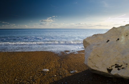 Beach and Blue Skyの写真素材