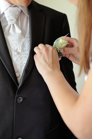 Bouquet of the groomの写真素材
