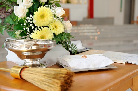 Ring Bearer Pillow with Wedding Rings
