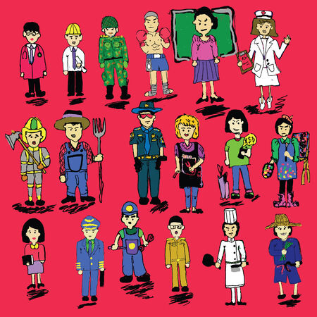 Occupation illustration のイラスト素材