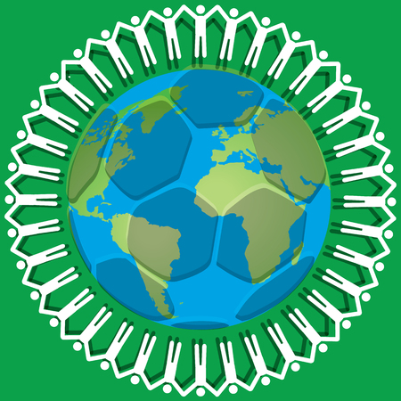 white people around the worldのイラスト素材