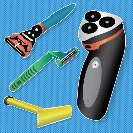 The razor innovation in color style and vector format.のイラスト素材