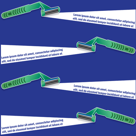 Razor for add your text vector style.のイラスト素材