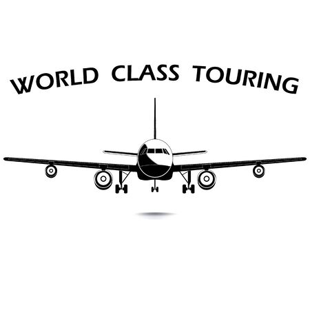 Plane on the clear backgroundのイラスト素材