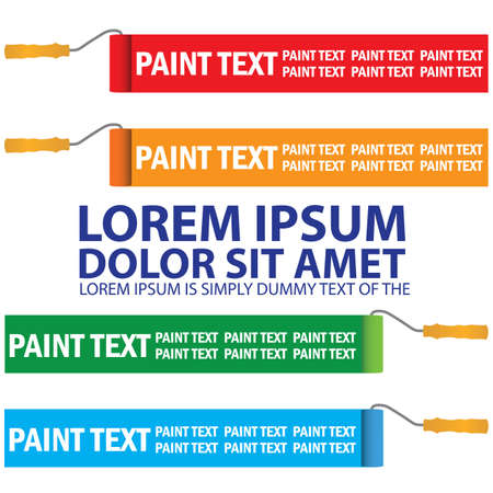 Chart of color Roller and stripe color for your Theory or your graphics in styleのイラスト素材