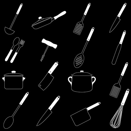 Kitchen tool collection - vector styleのイラスト素材