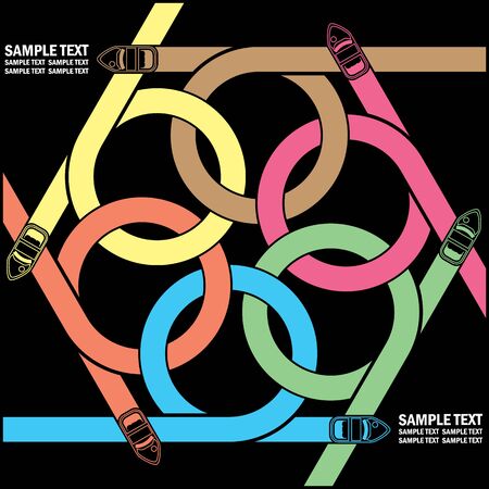 chart of speed boats Around circle and your theory , add text to complete. Vector styleのイラスト素材