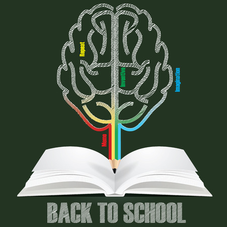 Abstract on education and learning.のイラスト素材