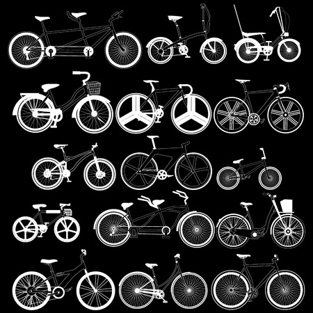 Bicycle icon by white stripe lined pattern on a blackboard.のイラスト素材