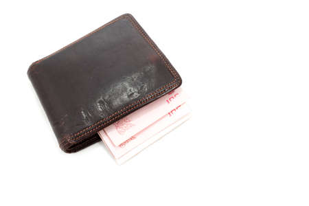 brown money wallet