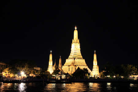 Chao Phraya riversideの写真素材