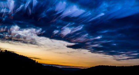 Painted skyの写真素材