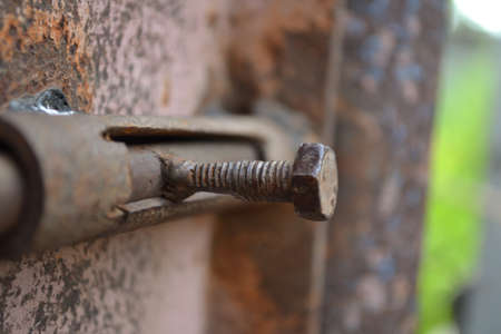 The old iron boltの写真素材