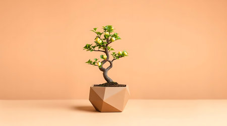 Bring natural beauty indoors with this vibrant potted citrus tree, showcasing lush leaves and ripening fruit. Its elegant form and fresh appeal enhance any modern setting.の素材