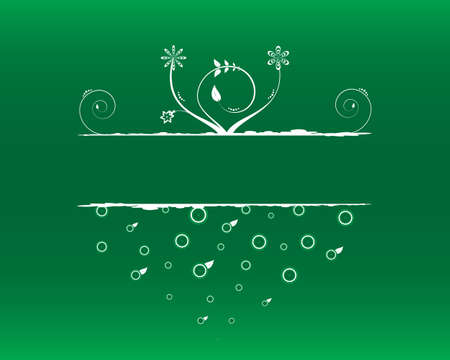 Floral frame for text. vector illustrationのイラスト素材