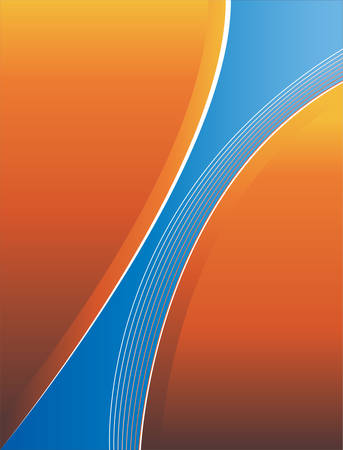 Beautiful orange background with abstract shapesのイラスト素材