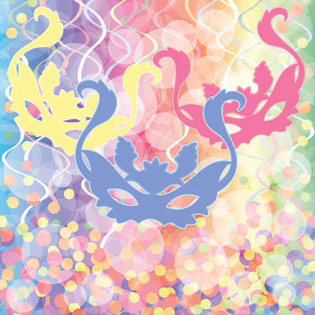 Carnival Mask - Holiday background with mask .のイラスト素材