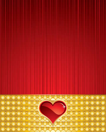 Valentine's day invitation cardのイラスト素材