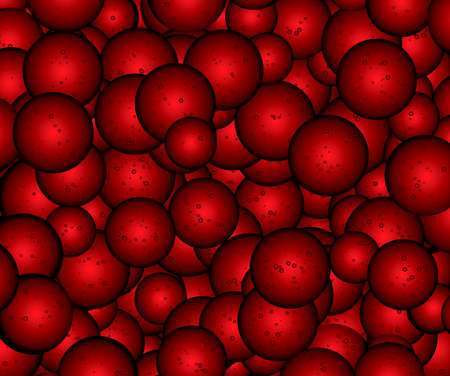 Abstract red bubbles background.のイラスト素材