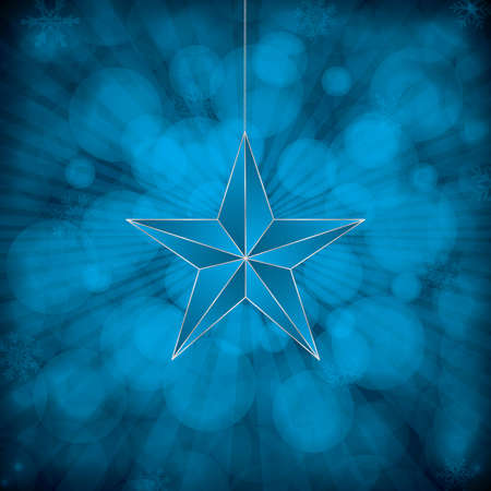 Blue Christmas decoration backgroundのイラスト素材