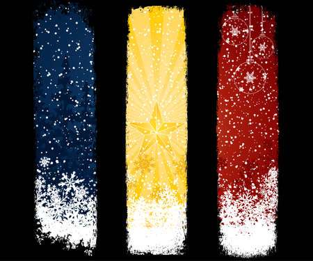 Christmas banner set.Holiday のイラスト素材