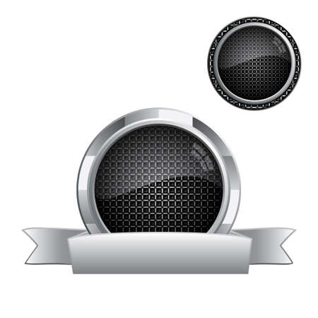 Steel style security shield symbols isolated on white backgroundのイラスト素材