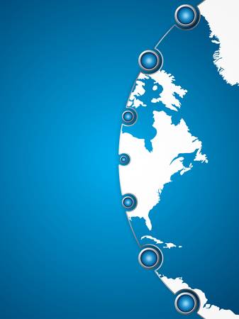 Clean futuristic vector design template with earth globe.Brochureのイラスト素材