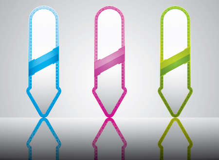 Vertical abstract banners with place for your promotional text のイラスト素材