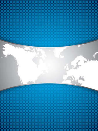 Clean futuristic vector design template with earth globe.Brochureのイラスト素材