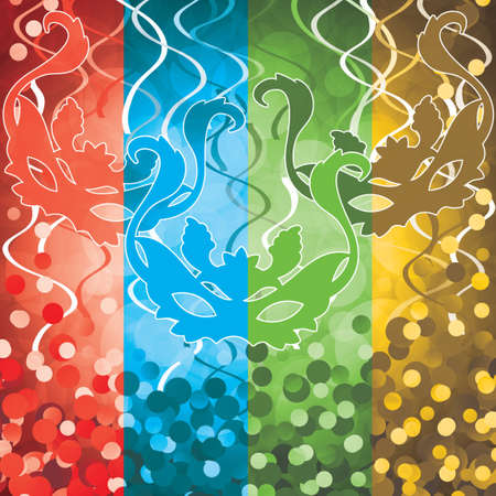 Carnival Mask - Holiday banners with maskのイラスト素材