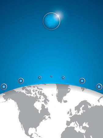  design template with earth globe Brochureのイラスト素材