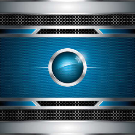 Abstract background, metallic blue brochureのイラスト素材