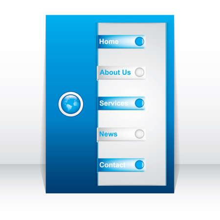 business brochure, flyer templateのイラスト素材