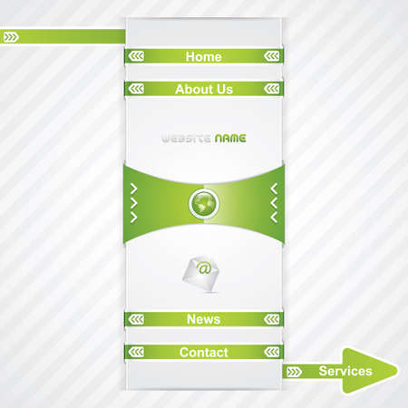 Creative website Template with a lot of design elementsのイラスト素材