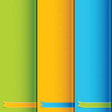 Colorful ribbon promotional products design, vector illustrationのイラスト素材