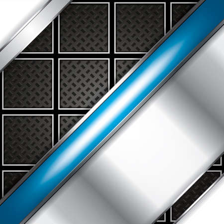 Abstract background, metallic blue brochure, vectorのイラスト素材