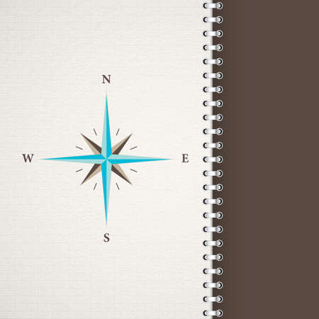 oldstyle wind rose compassのイラスト素材