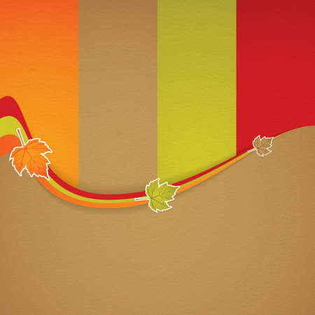 Autumn background with leaves のイラスト素材