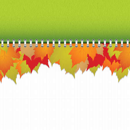 calendar Autumn backgroundのイラスト素材