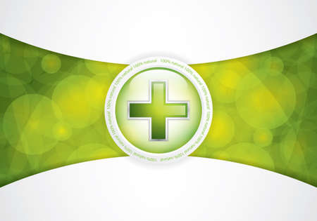 Alternative medication concept - medical cross vectorのイラスト素材