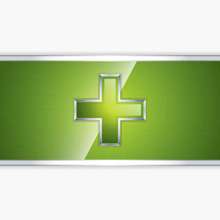 Alternative medication concept - medical cross vectorのイラスト素材