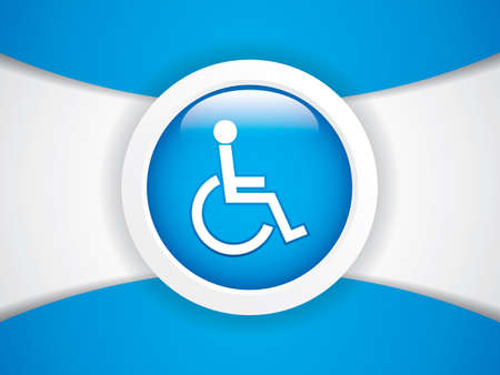 Disabled persons supporting hospital template のイラスト素材