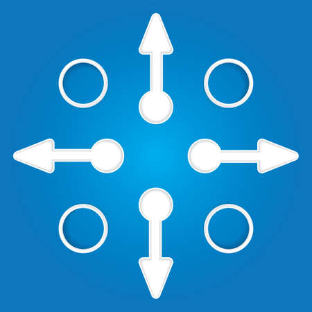 Blue Presentation Template Business arrows のイラスト素材