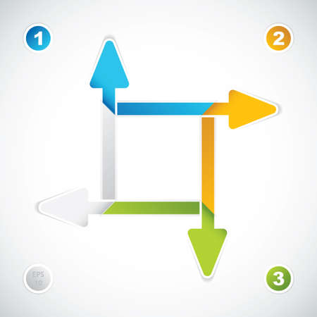 Presentation Template Business arrows のイラスト素材