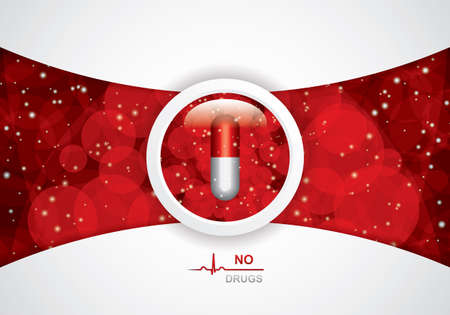Anti drug medical background.のイラスト素材