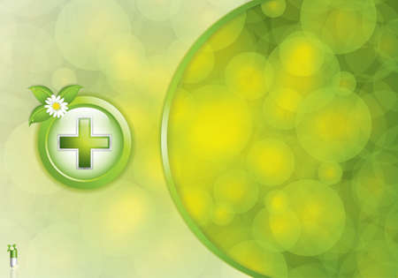 Alternative medication concept - medical cross vectorのイラスト素材