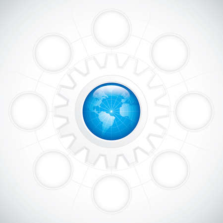Business diagram options  Gear vectorのイラスト素材