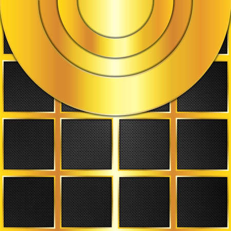 Abstract golden background - vector illustration のイラスト素材